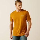 ARIAT MENS SCORPION SEAL TSHIRT - BONE BROWN