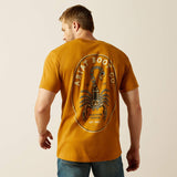 ARIAT MENS SCORPION SEAL TSHIRT - BONE BROWN