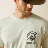 ARIAT MENS DRINKING BUDDIES T SHIRT - OATMEAL HEATHER