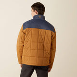 ARIAT MENS CRIUS INSULATED JACKET - BLUE NIGHTS|ALMOND KHAKI