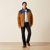 ARIAT MENS CRIUS INSULATED JACKET - BLUE NIGHTS|ALMOND KHAKI