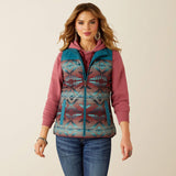 ARIAT WOMEN'S CRIUS INSULATED VEST - DRAGONFLY|INEZ BLANKET PRINT