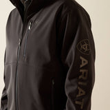 ARIAT MENS LOGO SOFTSHELL JACKET - PHANTOM