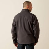ARIAT MENS LOGO SOFTSHELL JACKET - PHANTOM