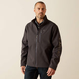 ARIAT MENS LOGO SOFTSHELL JACKET - PHANTOM
