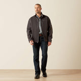 ARIAT MENS LOGO SOFTSHELL JACKET - PHANTOM