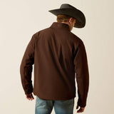 ARIAT MENS LOGO SOFTSHELL JACKET - BROWN