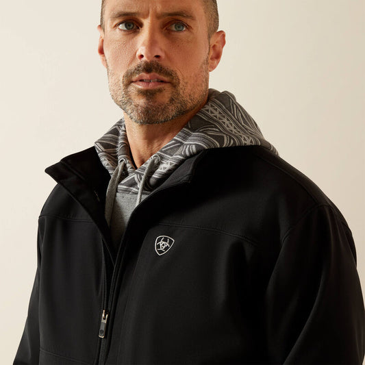 ARIAT MEN VERNON SOFTSHELL JACKET - BLACK