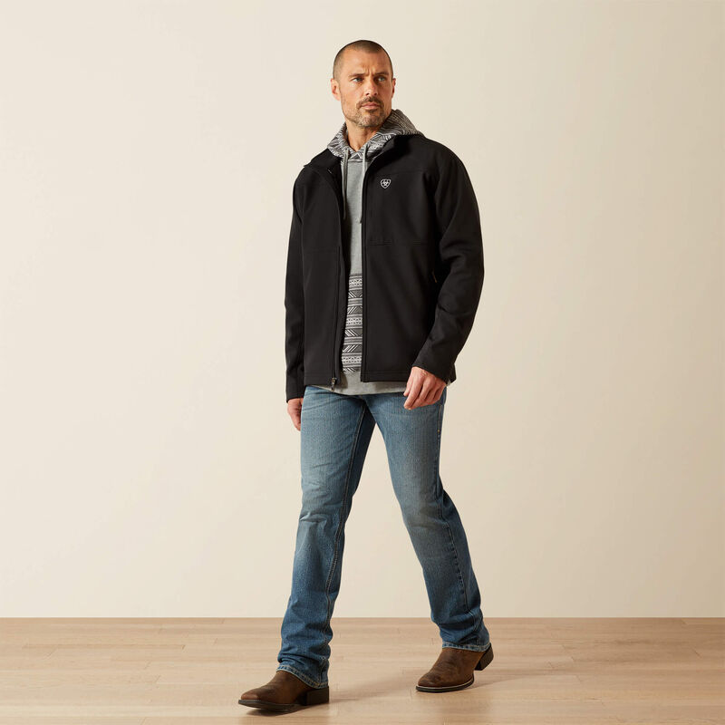ARIAT MEN VERNON SOFTSHELL JACKET - BLACK