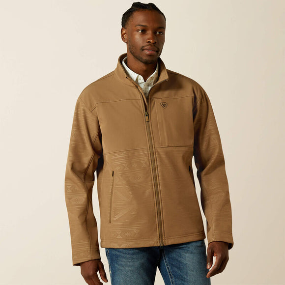 ARIAT MENS VERNON SOFTSHELL JACKET - KHAKI SOUTHWEST