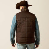 ARIAT MENS CRIUS INSULATED VEST - BROWN