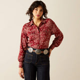 ARIAT WOMEN'S BUTTON DOWN IMPRINTS SHIRT - ANTIQUE PAISLEY