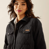 ARIAT WOMEN'S GRIZZLY QUILTED BARN JACKET - BLACK
