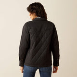 ARIAT WOMEN'S GRIZZLY QUILTED BARN JACKET - BLACK