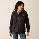 ARIAT WOMEN'S GRIZZLY QUILTED BARN JACKET - BLACK