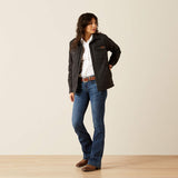 ARIAT WOMEN'S GRIZZLY QUILTED BARN JACKET - BLACK