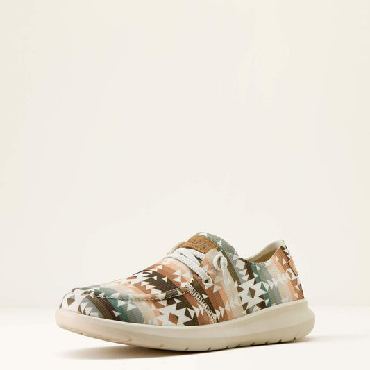 ARIAT WOMEN'S HILO SHOES - NATURAL SOUTHWEST PRINT