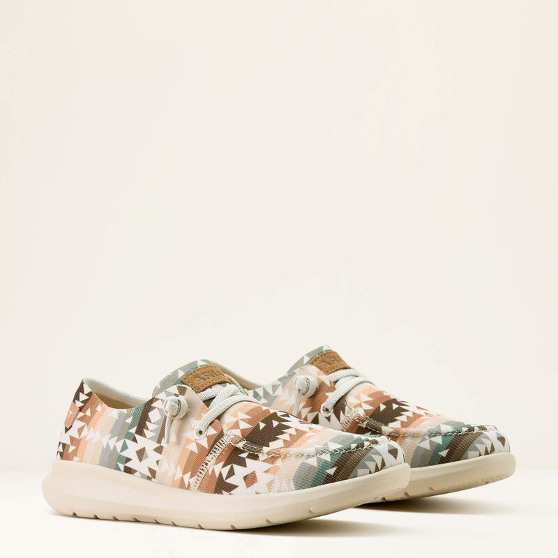 ARIAT WOMEN'S HILO SHOES - NATURAL SOUTHWEST PRINT