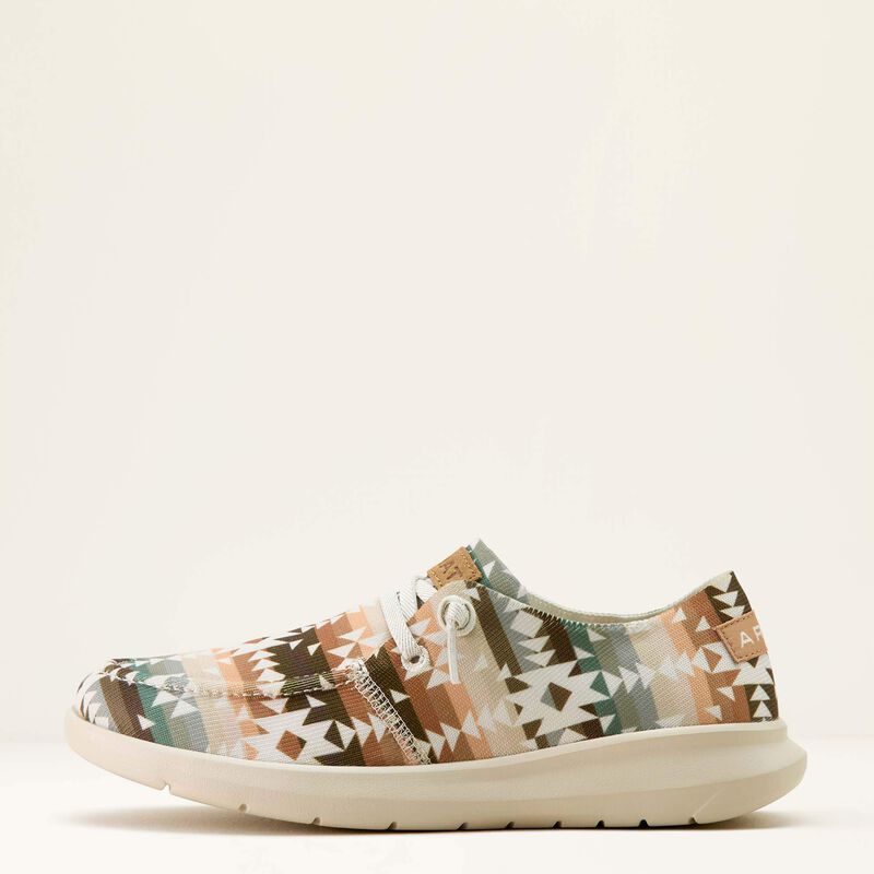 ARIAT WOMEN'S HILO SHOES - NATURAL SOUTHWEST PRINT