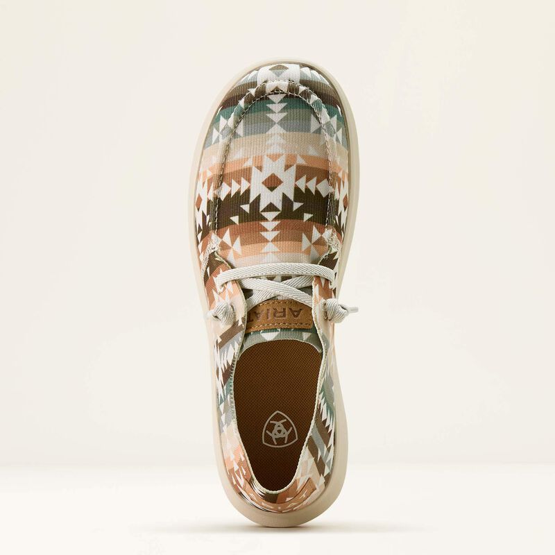ARIAT WOMEN'S HILO SHOES - NATURAL SOUTHWEST PRINT
