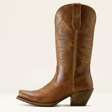ARIAT WOMEN'S MADISON SQUARE TOE WHEAT BROWN WESTERN BOOTS