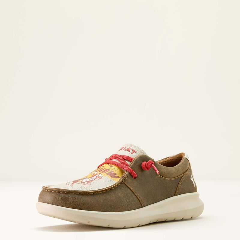ARIAT WOMEN'S HILO SENDERO SHOES - BROWN BOMBER|YEEHAW PRINT