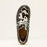 ARIAT WOMEN'S HILO SHOES - BLACK FLORAL EMBOSS|BLACK AND WHITE HAIR ON