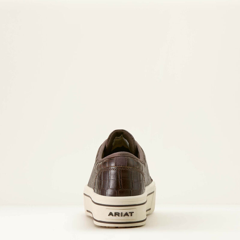 ARIAT WOMEN'S SKYLAR SHOE - LUXE ESPRESSO CROC PRINT