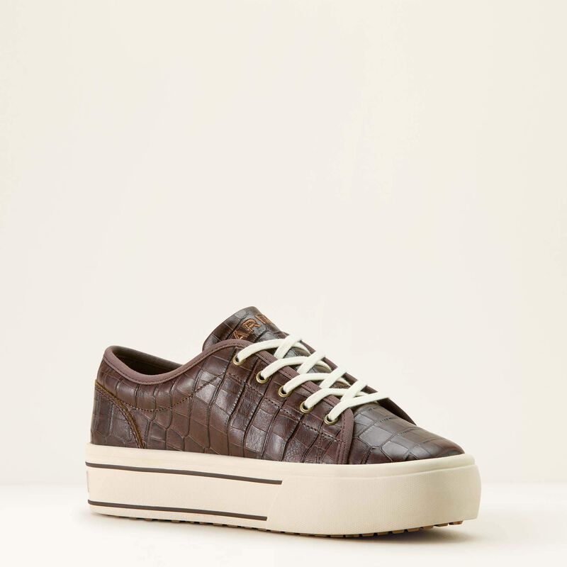 ARIAT WOMEN'S SKYLAR SHOE - LUXE ESPRESSO CROC PRINT