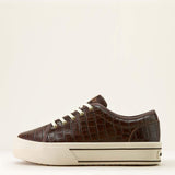 ARIAT WOMEN'S SKYLAR SHOE - LUXE ESPRESSO CROC PRINT