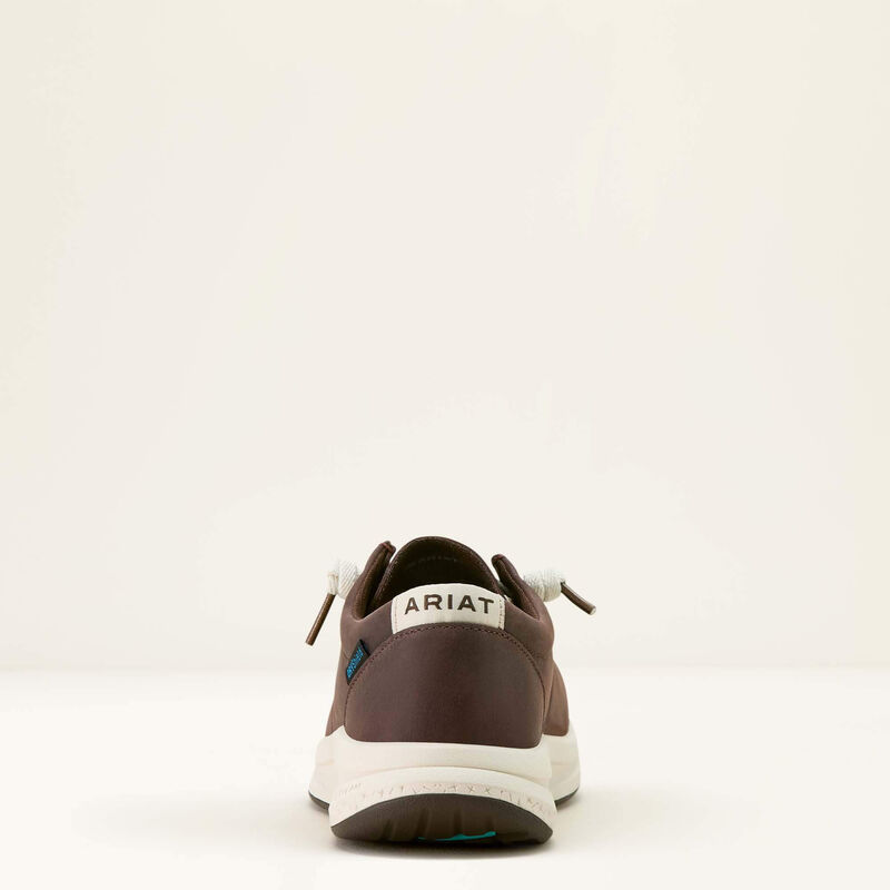 ARIAT WOMENS BUCKEYE WATERPROFF SHOE - CHOCOLATE|CAIMAN EMBOSS PRINT