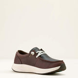 ARIAT WOMENS BUCKEYE WATERPROFF SHOE - CHOCOLATE|CAIMAN EMBOSS PRINT