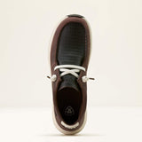 ARIAT WOMENS BUCKEYE WATERPROFF SHOE - CHOCOLATE|CAIMAN EMBOSS PRINT