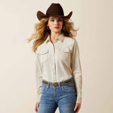 ARIAT WOMEN'S BUTTON DOWN PAPRYUS WESTERN SHIRT - PAPYRUS CORD