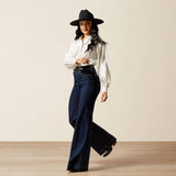 ARIAT WOMEN'S ULTRA HIGH RISE VERONICA WIDE LEG JEAN - RINSE
