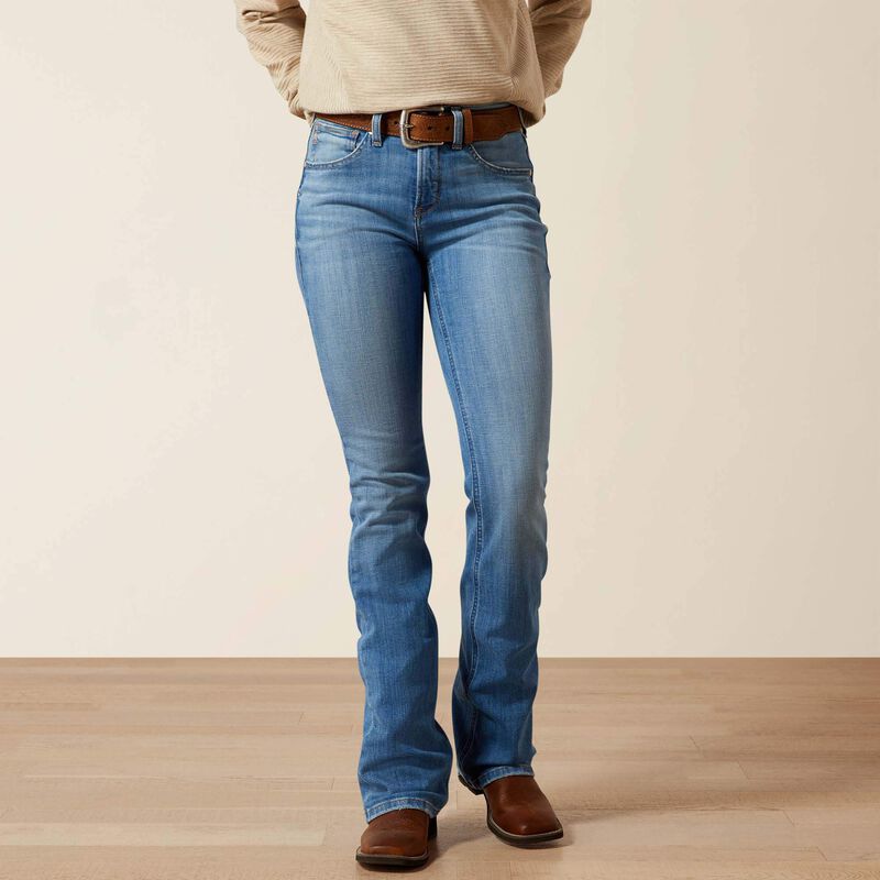 ARIAT WOMEN'S HIGH RISE CAMELLIA BOOT CUT JEAN - GLENDALE