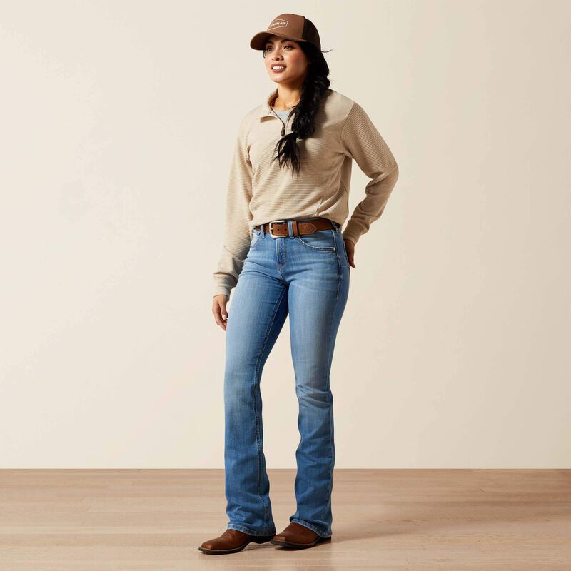 ARIAT WOMEN'S HIGH RISE CAMELLIA BOOT CUT JEAN - GLENDALE