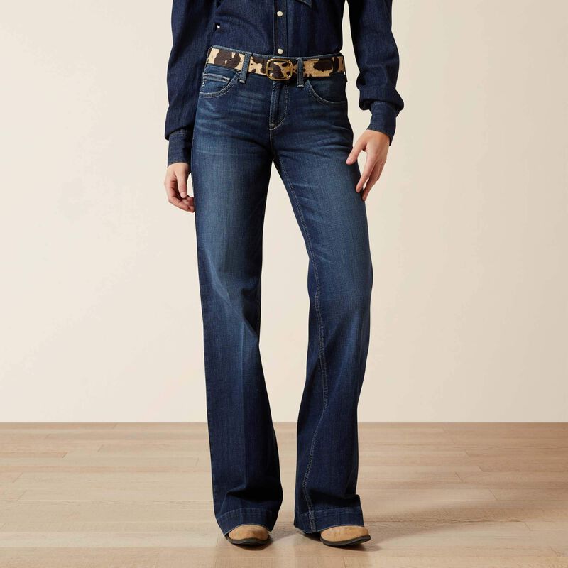 ARIAT WOMEN'S PERFECT RISE CATALAYA TROUSER JEANS - PLUMAS