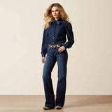ARIAT WOMEN'S PERFECT RISE CATALAYA TROUSER JEANS - PLUMAS