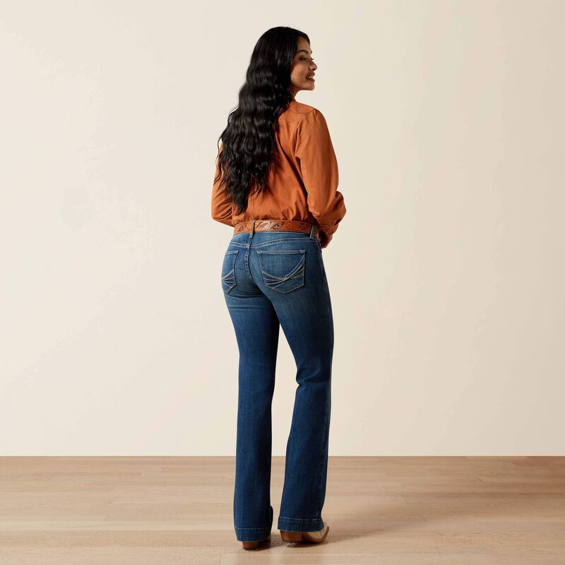 ARIAT WOMEN'S PERFECT RISE LESLIE SLIM TROUSER JEAN - VERMONT