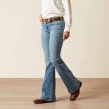 ARIAT WOMEN'S MID RISE GIOVANA LEG SLIM TROUSER JEANS - PETALUMA