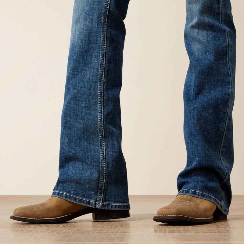 ARIAT WOMEN'S MID RISE AISH BOOT CUT JEANS - ITHICA