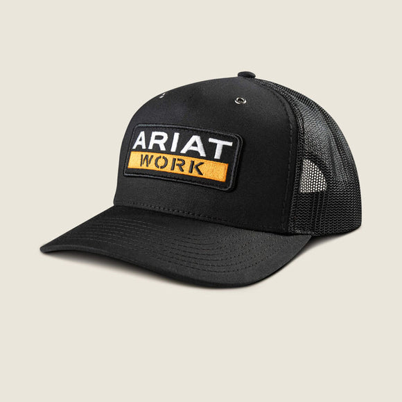 ARIAT MENS WORK CAP AW PATCH BLACK