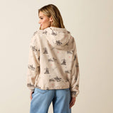 ARIAT WOMEN'S PULLOVER ESSENTIAL HOODIE - OATMEAL HEATHER