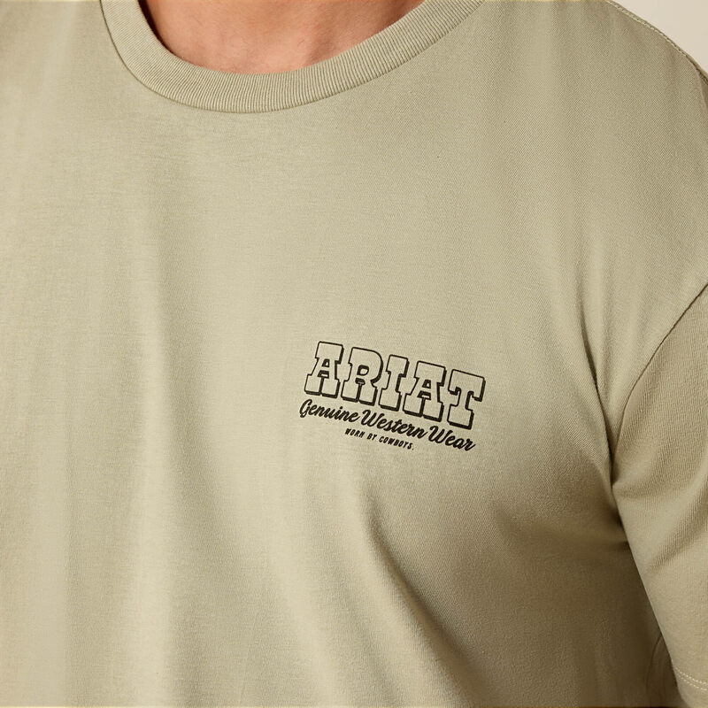 ARIAT MENS PORCUPINE POSSE CLASSIC FIT TSHIRT - ELM