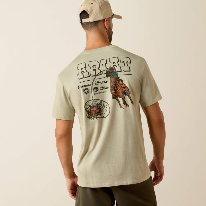 ARIAT MENS PORCUPINE POSSE CLASSIC FIT TSHIRT - ELM