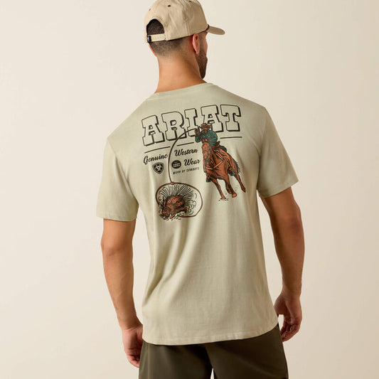 ARIAT MENS PORCUPINE POSSE CLASSIC FIT TSHIRT - ELM