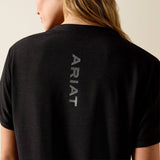 ARIAT WOMEN'S SHORT SLEEVE LAGUNA LOGO TSHIRT - BLACK