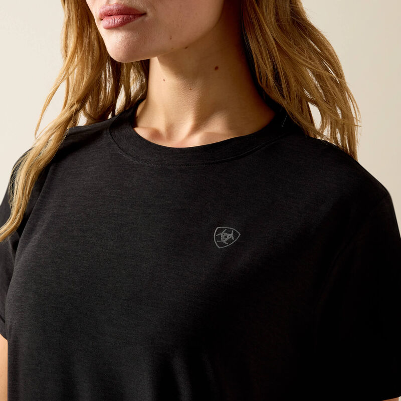 ARIAT WOMEN'S SHORT SLEEVE LAGUNA LOGO TSHIRT - BLACK