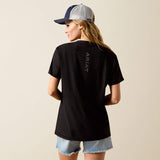ARIAT WOMEN'S SHORT SLEEVE LAGUNA LOGO TSHIRT - BLACK